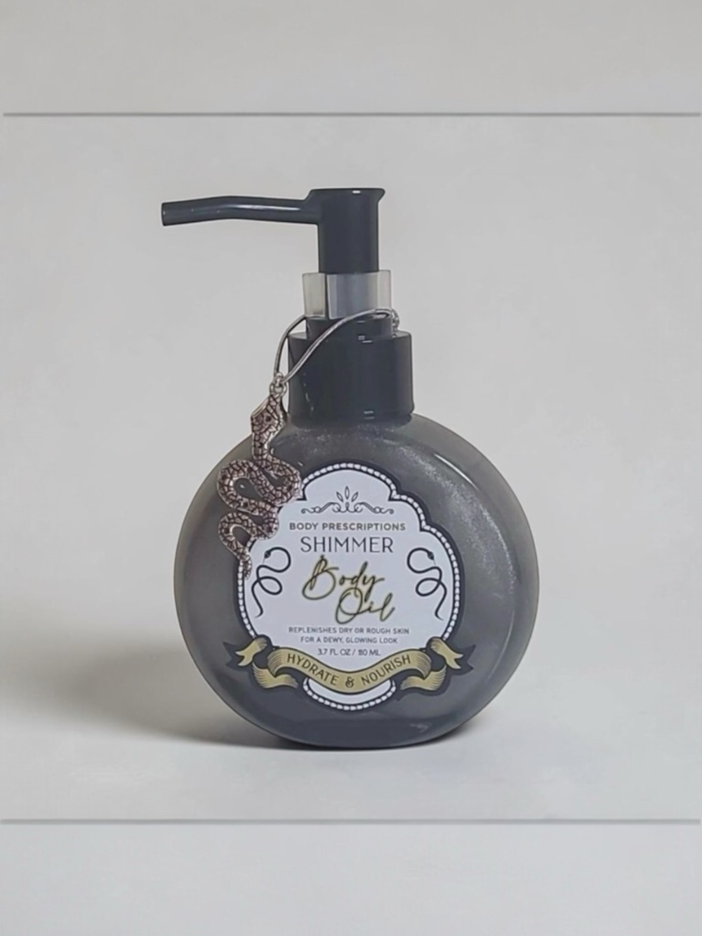 BODY PRESCRIPTIONS Shimmer Hydrate & Nourish Body Oil 3.7 oz - with Snake Charm